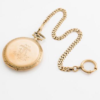 Pocket watch, hunter, 51 mm.