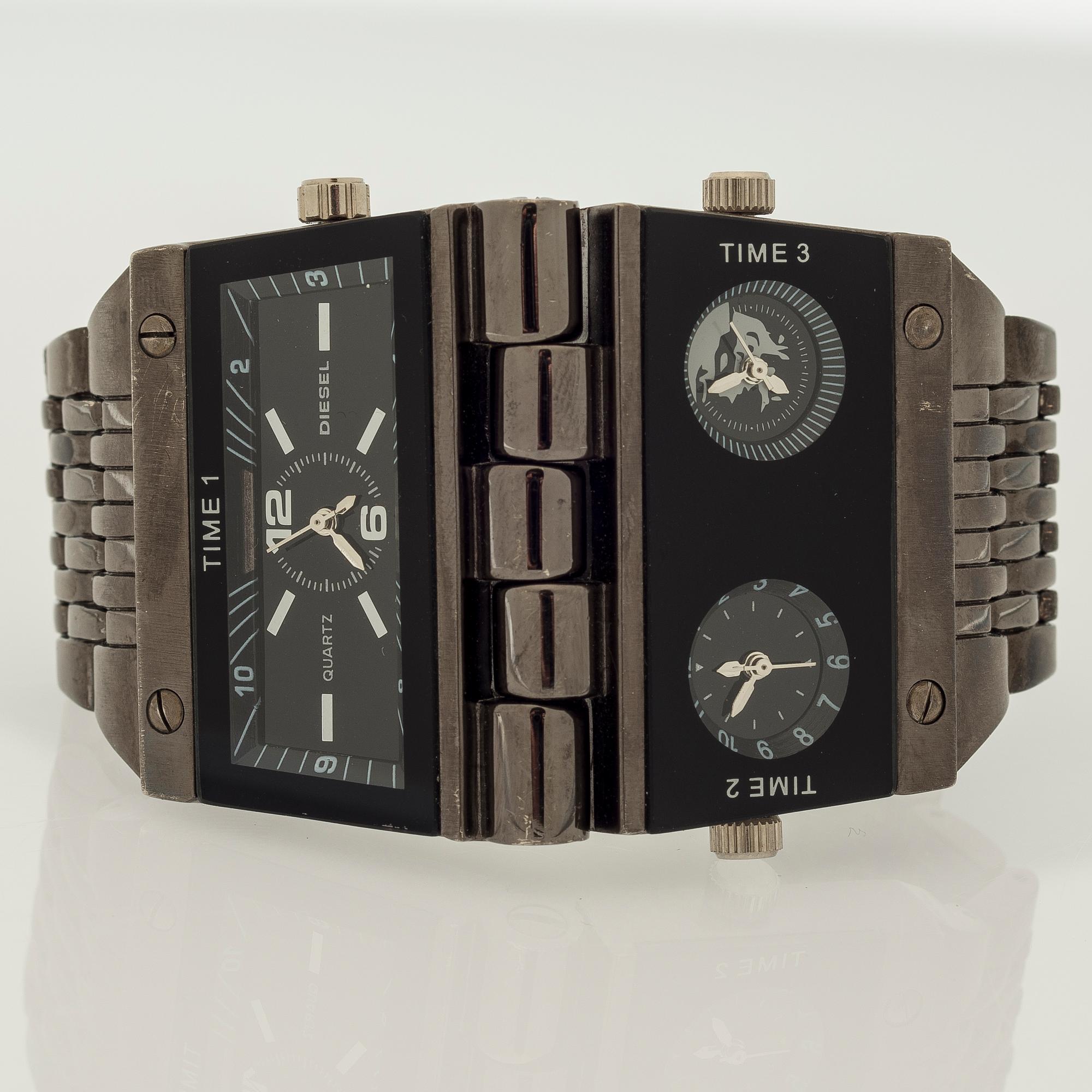 ARMBANDSUR, herr, Diesel, stål.