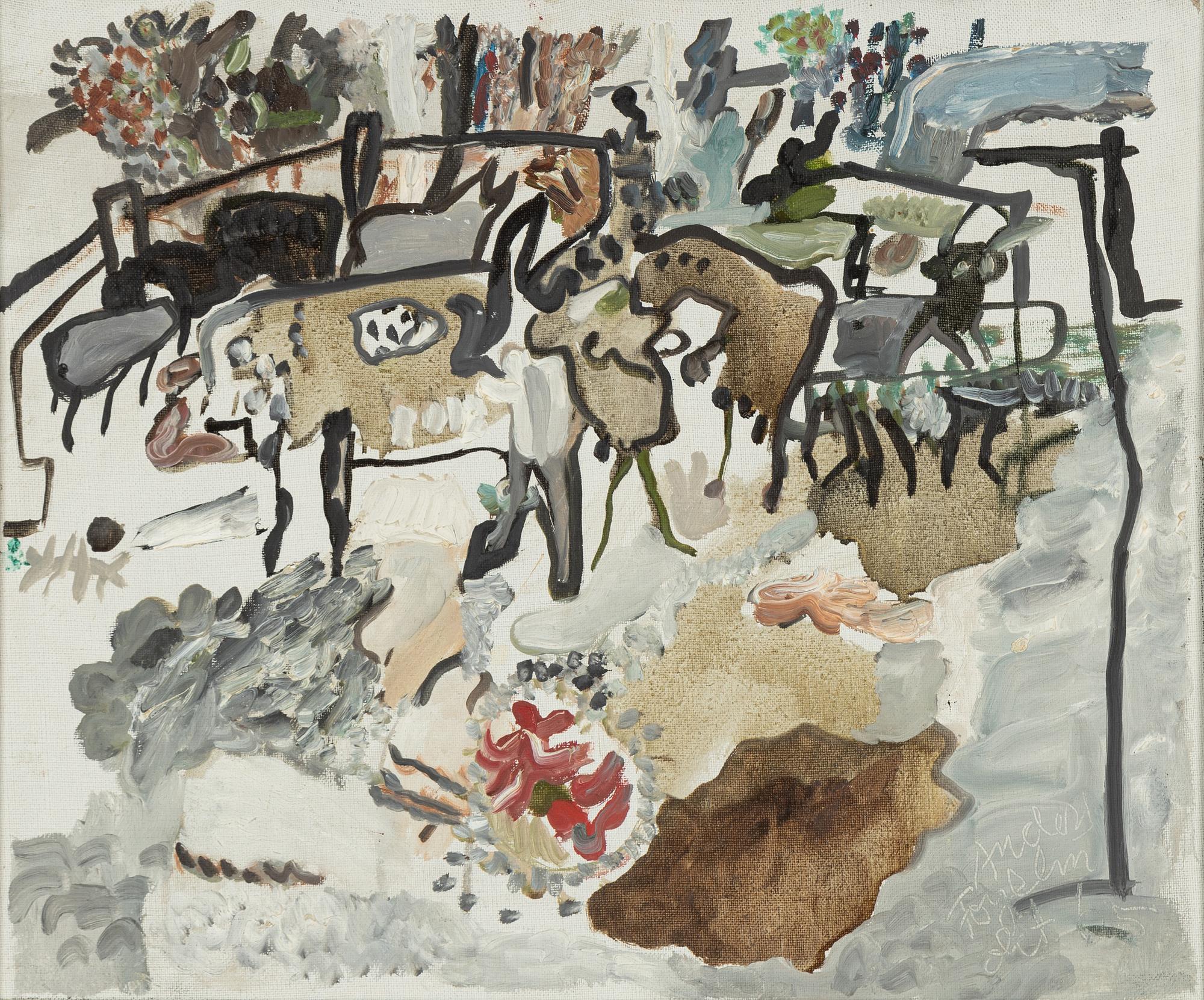Anders Fogelin, oil on canvas, signed and dated -65.