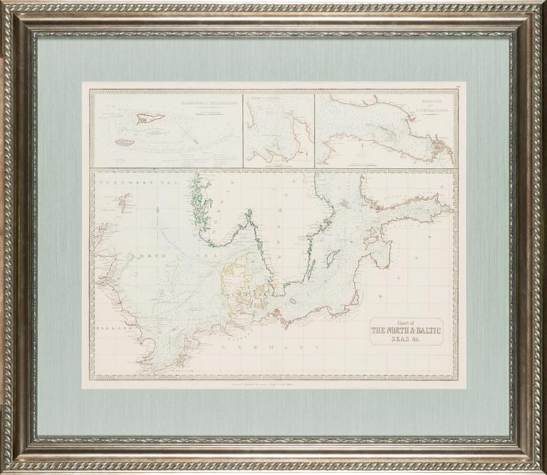 Map, 'Chart of The North & Baltic Seas'.