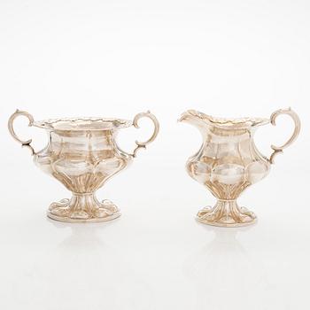 Kaffeservis, 3 delar, silver, Kultakeskus, Tavastehus 1928.