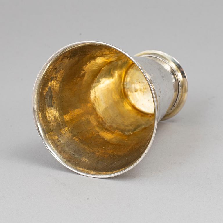 M Simons, bägare, silver, Piteå (1756-59).