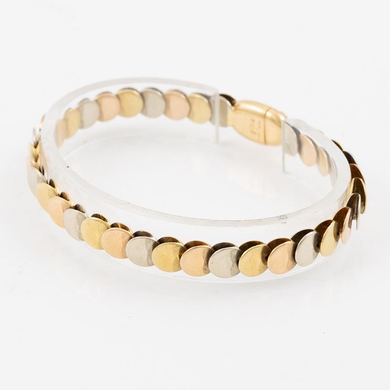 Gio Caroli, bracelet, 18K gold multi-coloured.