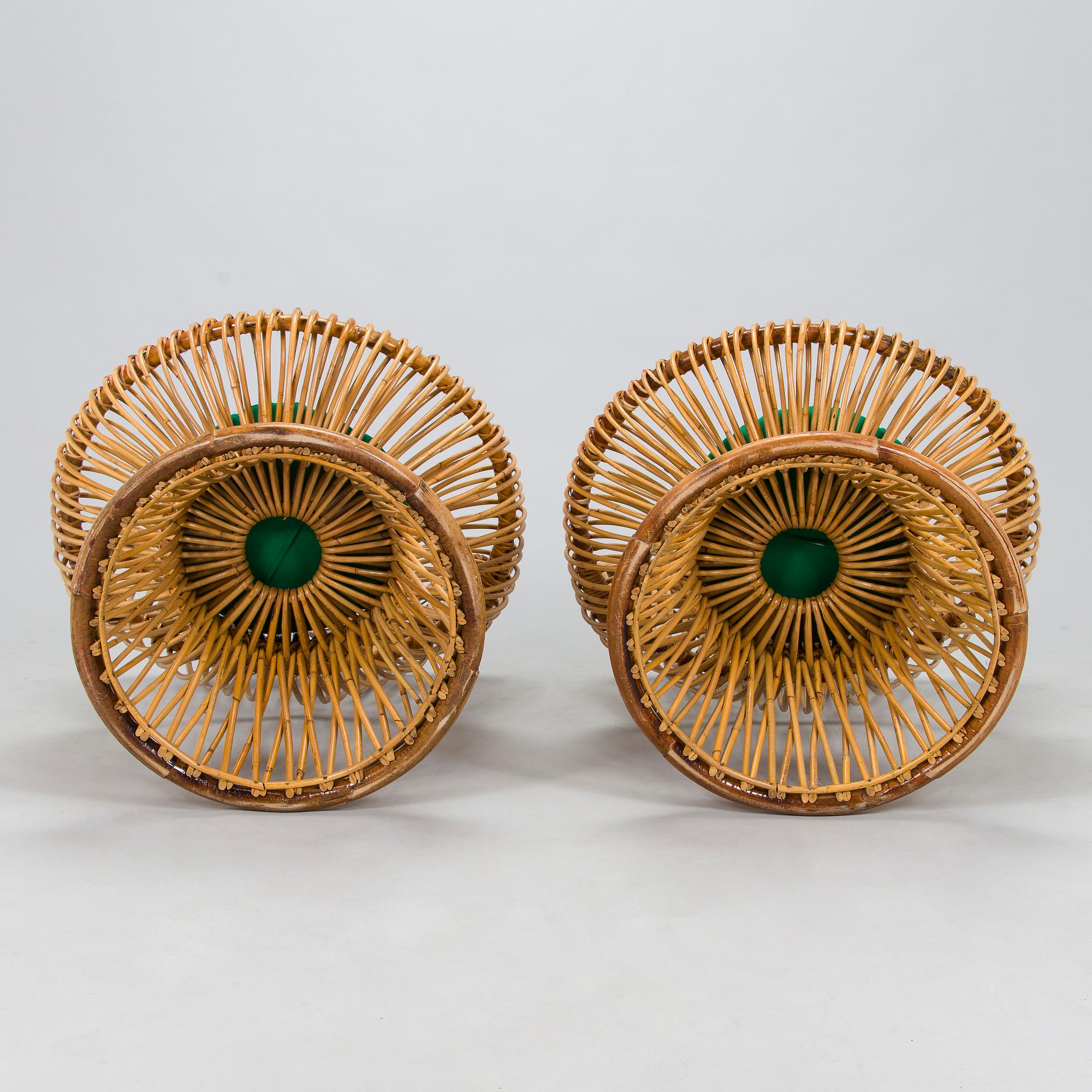 Franco Albini & Gino Colombini, a pair of 'Margherita' lounge chairs for Bonacina, Italy.