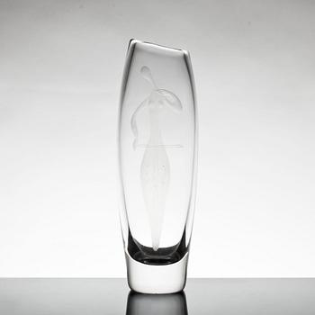 VAS, glas, Vicke Lindstrand, Kosta, signerad Kosta LG 223.