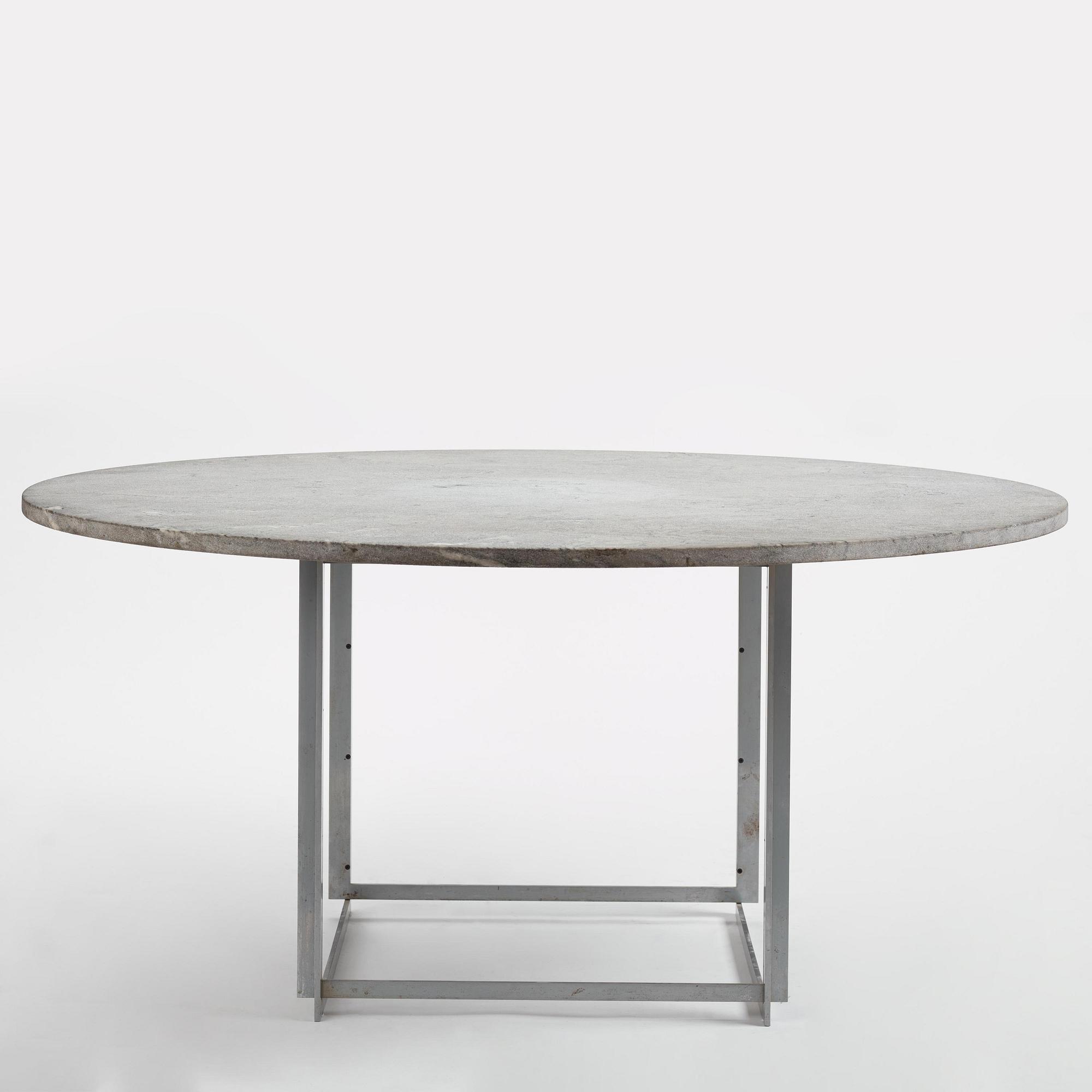 Poul Kjaerholm, a "PK54" dining table, E. Kold Christensen, Denmark, 1960s.