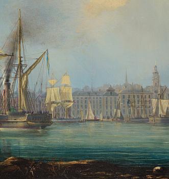 Per Wilhelm Cedergren, Vy mot Stockholms slott från Saltsjön.