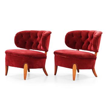 45. A pair of Otto Schulz 'Schulz' easy chairs, Jio Möbler, Sweden.