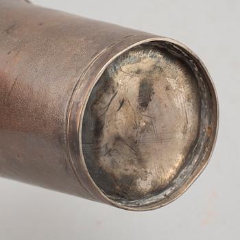 Possibly an 18th century silver beaker, unmarked.