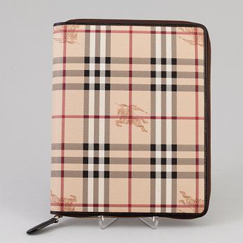 An ipad case by Burberry.