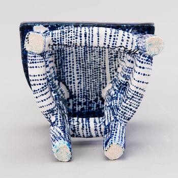 HEINI RIITAHUHTA, a porcelain miniature sculpture 'Chair' signed Heini Riitahuhta.
