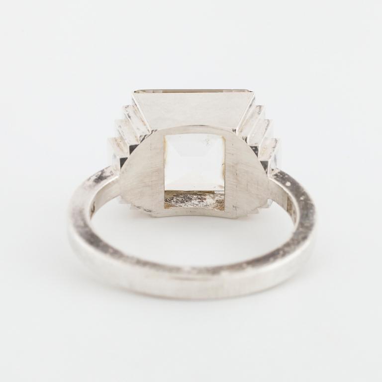 WIWEN NILSSON, Lund, 1959, a rock crystal ring.