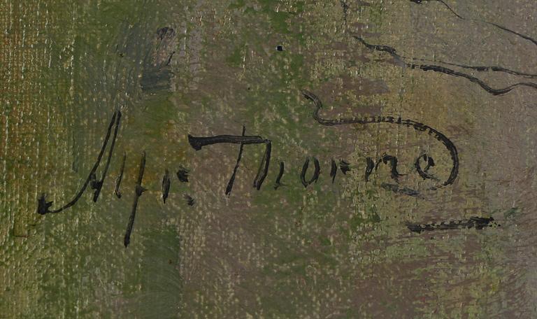 ALFRED THÖRNE, olja på duk, signerad.