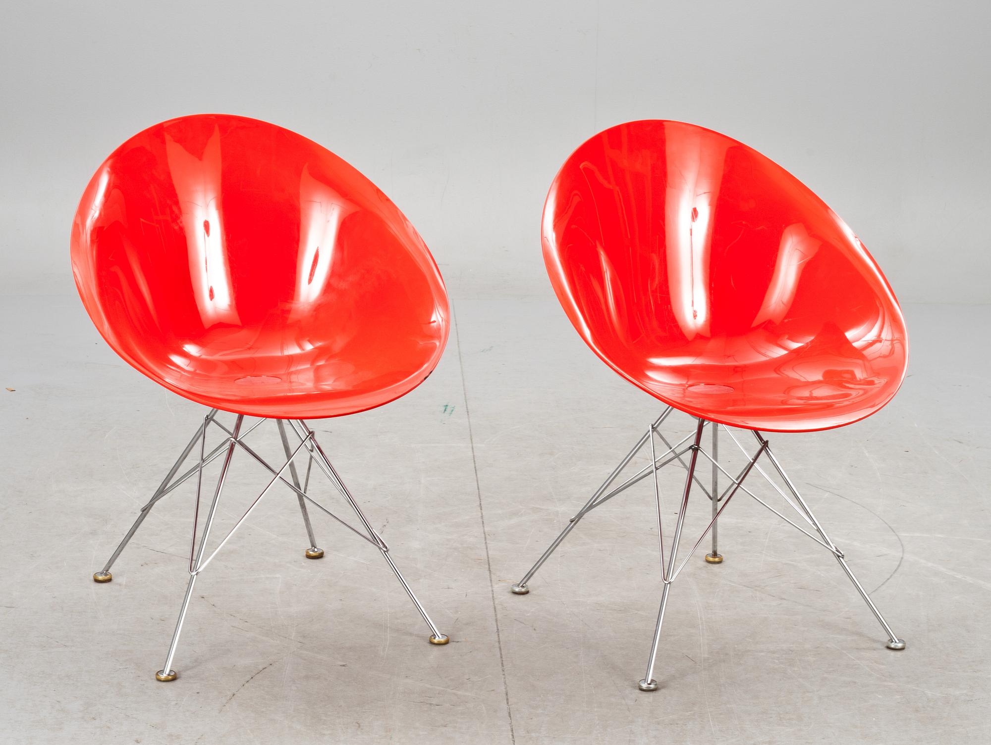 STOLAR, 2 st, "Eros", Philippe Starck för Kartell.