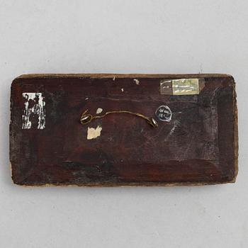 A group of three Chinese wooden panels, late Qing dynasty / around 1900.