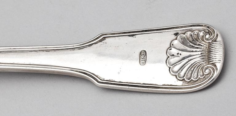 SOPPSLEV, silver, Gustaf Möllenborg, Stockholm 1836. Vikt ca 350 g.