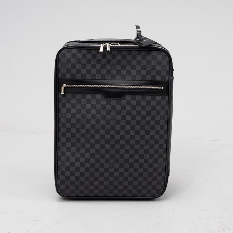 Louis Vuitton, a Damier Graphite 'Pégase 55' suitcase, 2013.