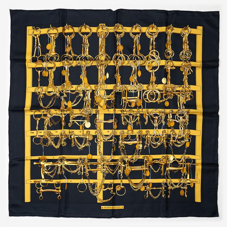 Hermès, scarf, "Mors et Filets".