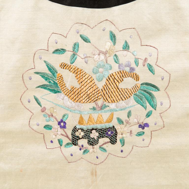 A Chinese embroidered robe, early 20th Century.