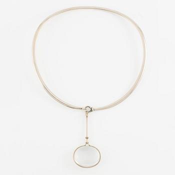 Vivianna Torun Bülow-Hübe, necklace, sterling silver and rock crystal, Georg Jensen, Denmark.