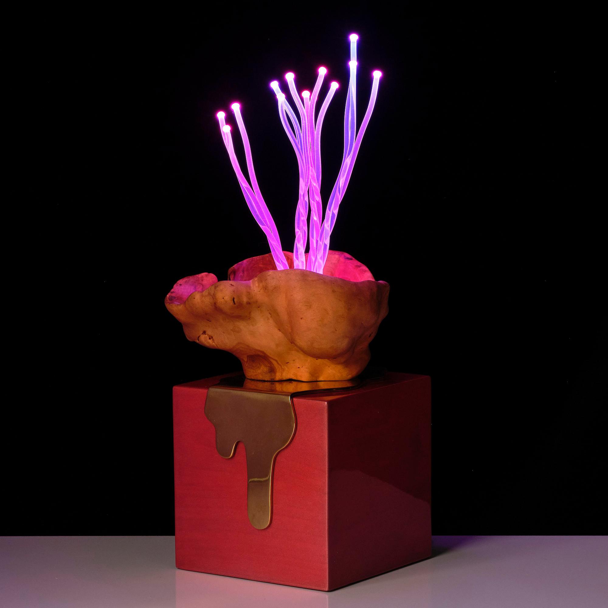Aia Jüdes, a unique "Vril" lamp/light object, 2020.