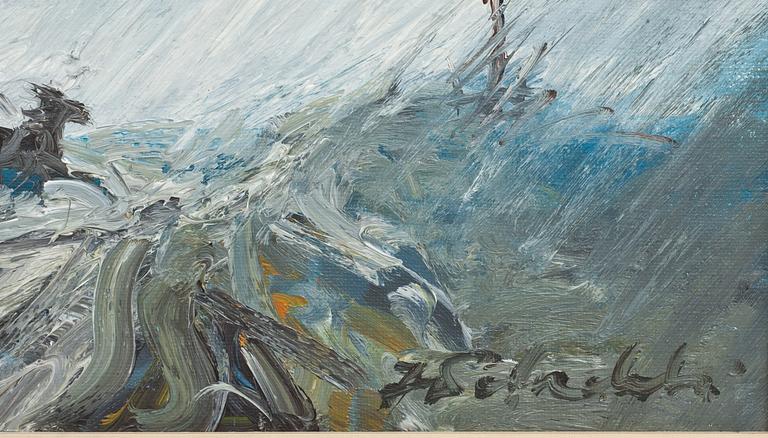 JERZY POTRZEBOWSKI, olja på duk, signerad.