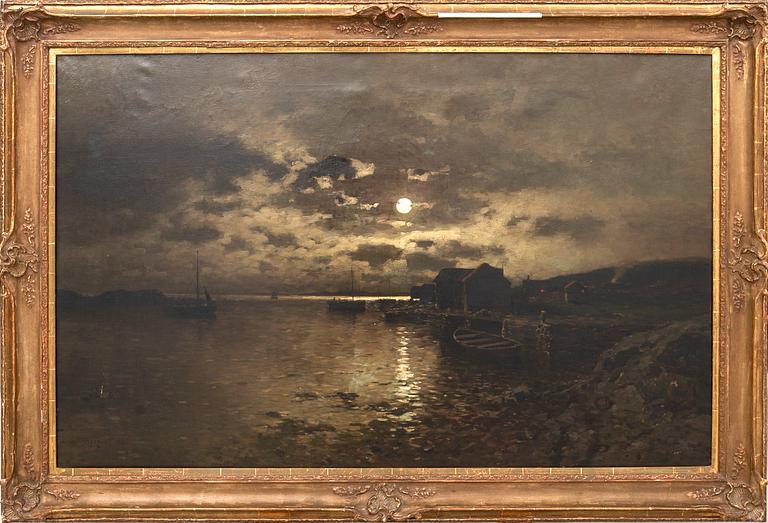 Axel Nordgren, Moonlight by the coast.
