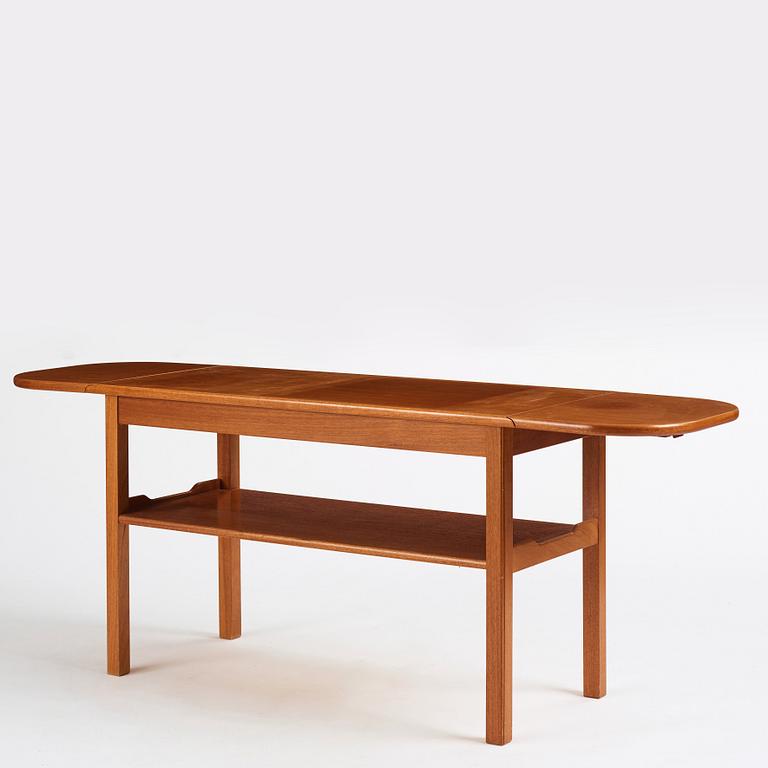 Josef Frank, a mahogany drop leaf table, Svenskt Tenn Sweden 1950s-1960s, model nr 1059.