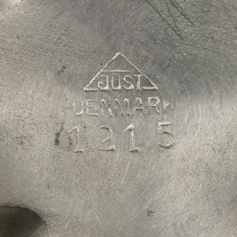 Just Andersen, ett parti tennföremål, 6 delar, Danmark, 1900-talets första hälft.