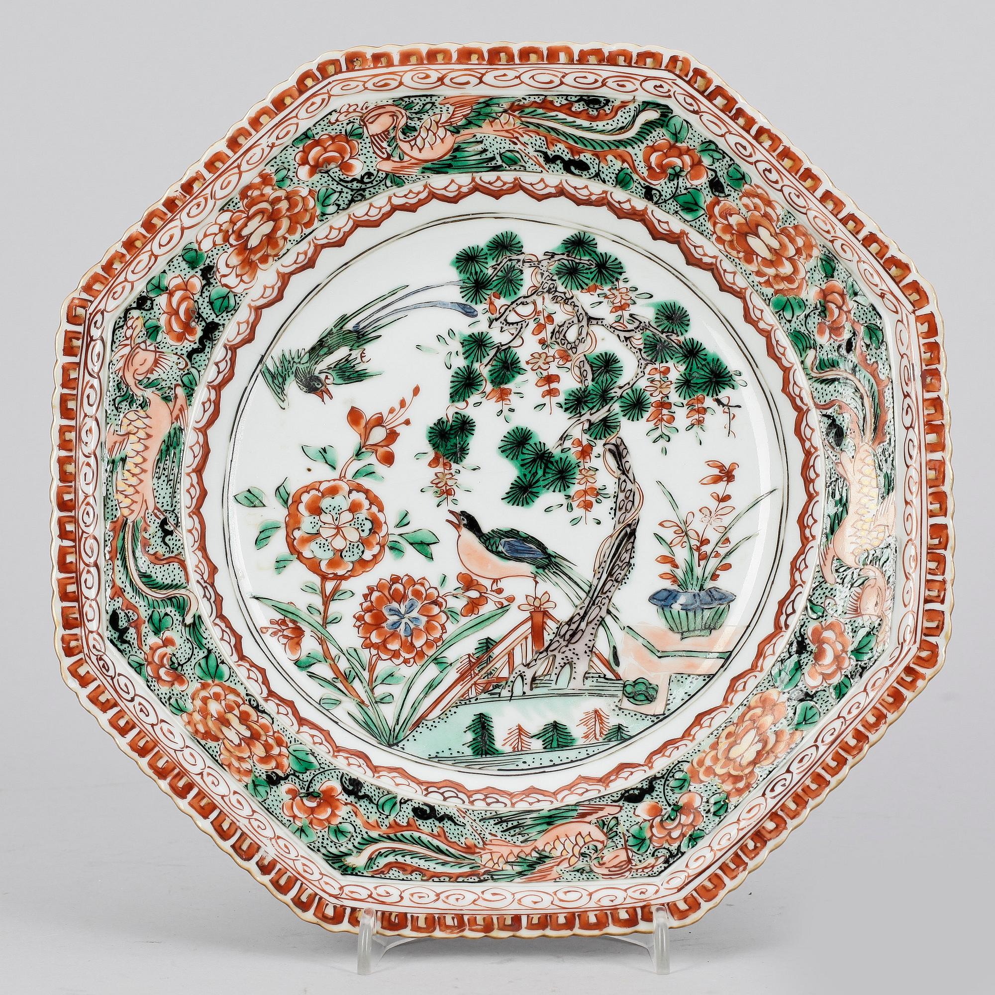 TALLRIK, porslin, Kina, Kangxi (1662-1722).