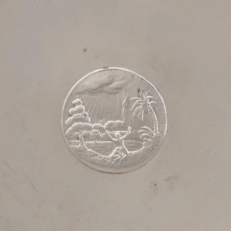 ATELIER BORGILA, skålfat, Stockholm 1930, silver 925/1000.