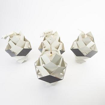 Väggarmaturer 4 st, 1950/60-tal.