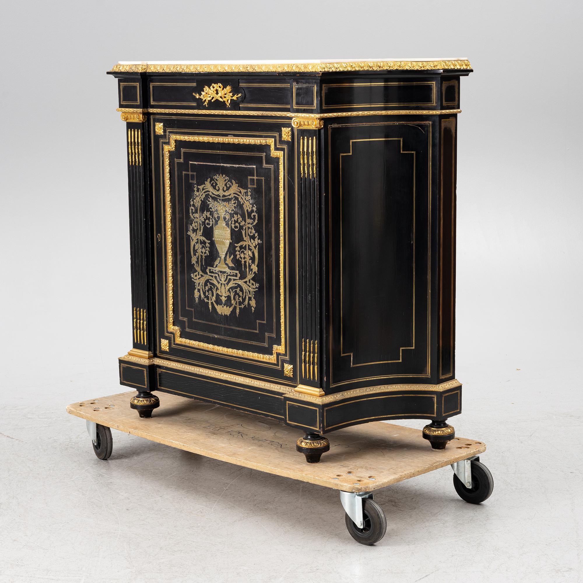 Sideboard, Empire style, Stenberg & Berntson Gothenburg, second half of the 19th century.