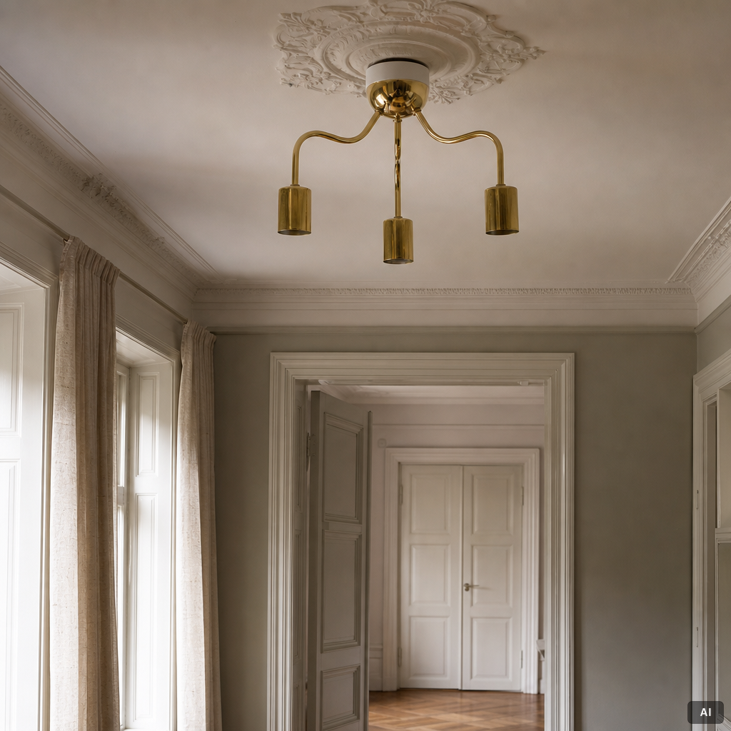 Josef Frank, a model 2353 ceiling lamp, Firma Svenskt Tenn.