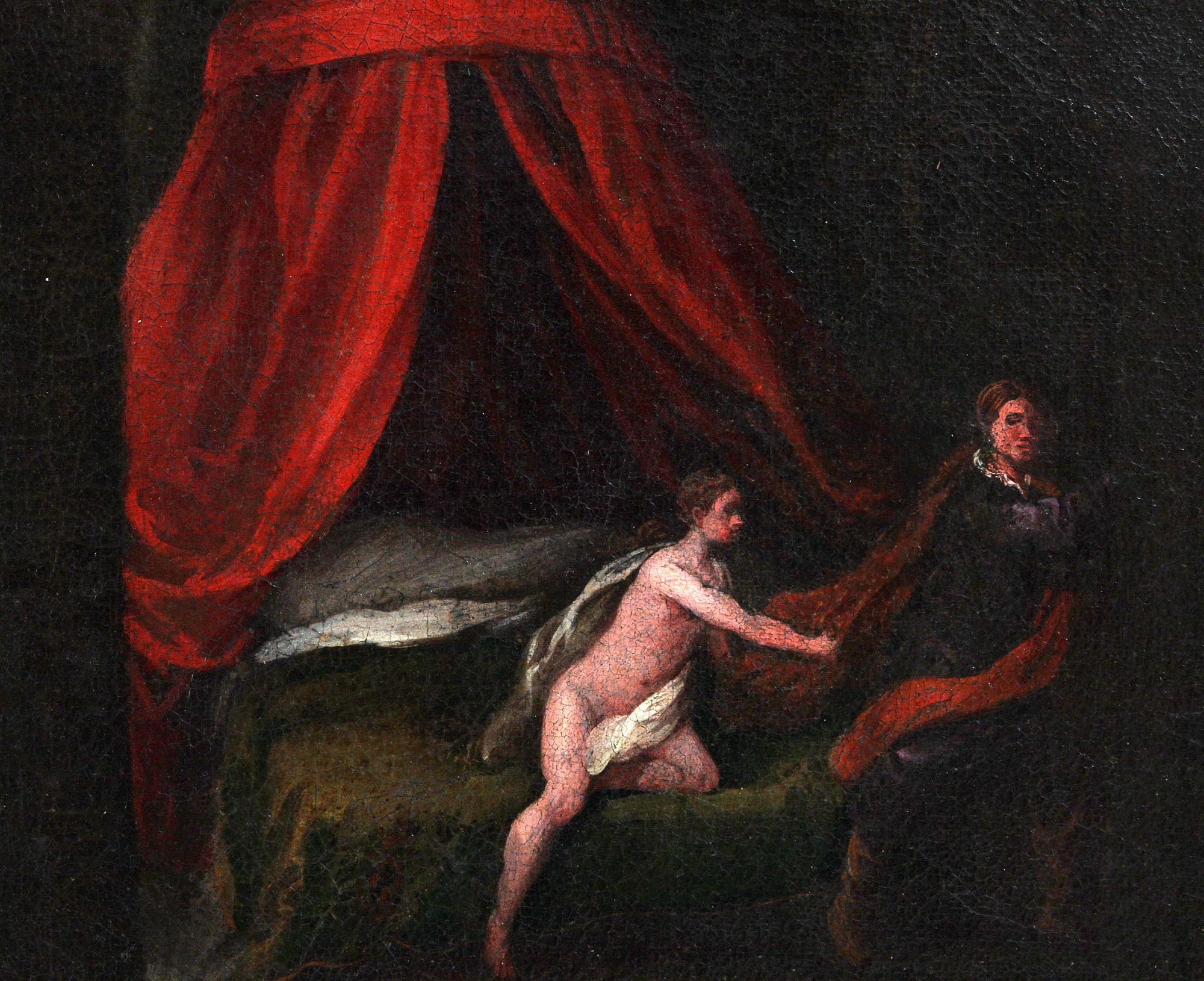OKÄND KONSTNÄR, olja på uppfodrad duk, 1700-tal.
