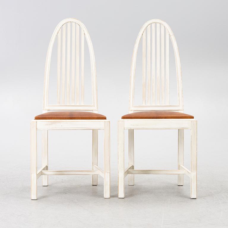 Architect Bureau Bäcklins, a pair of chairs, early 20th Century.
