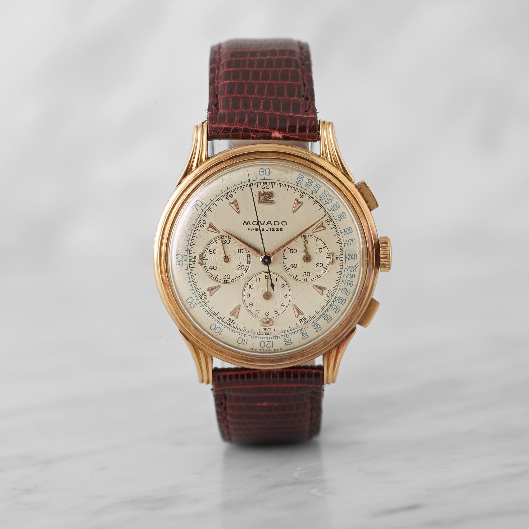 MOVADO, Fab. Suisse, chronograph, wristwatch, 37 mm,