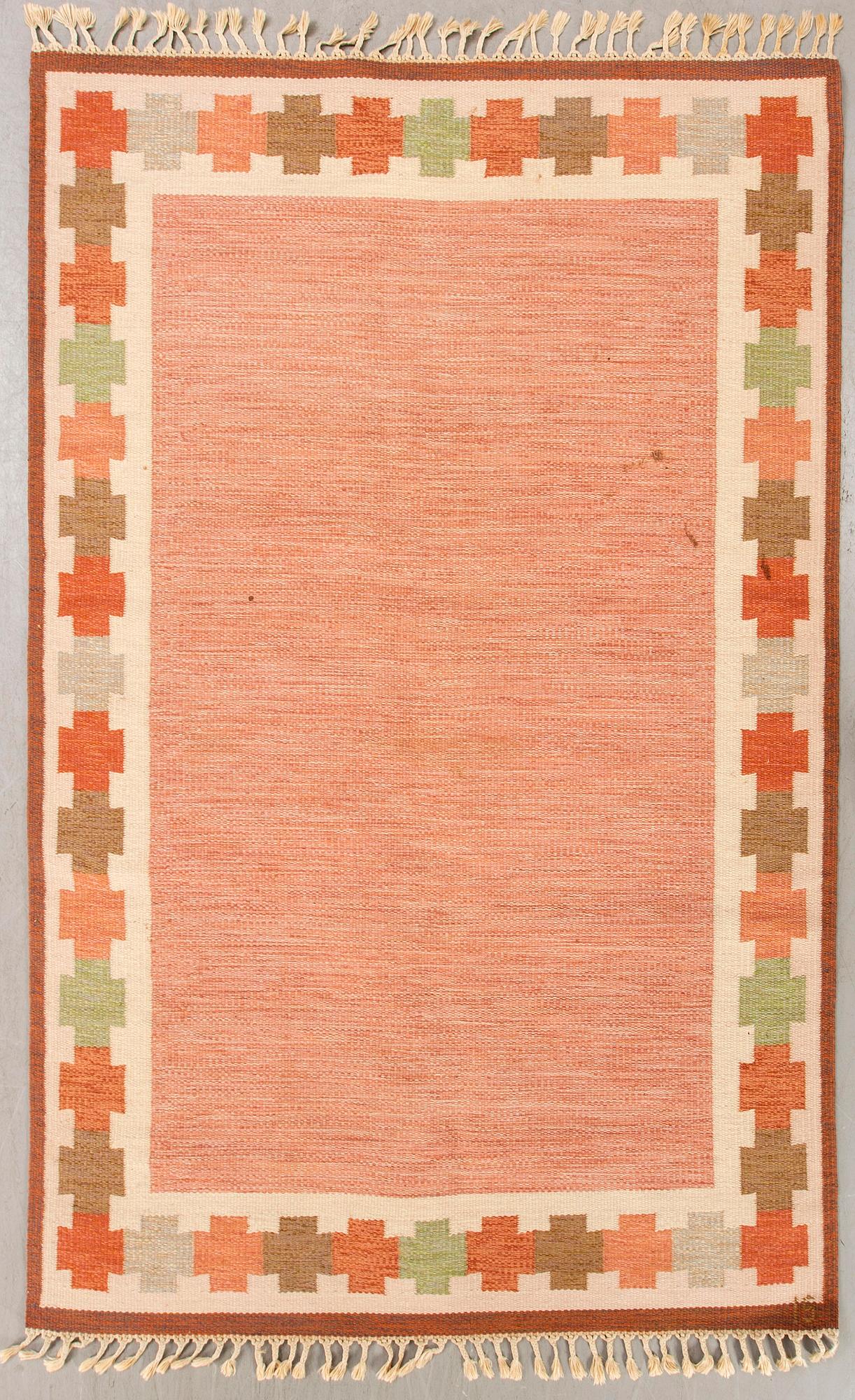 A Swedish flat weave carpet Ingegerd Silow 252x166 cm.