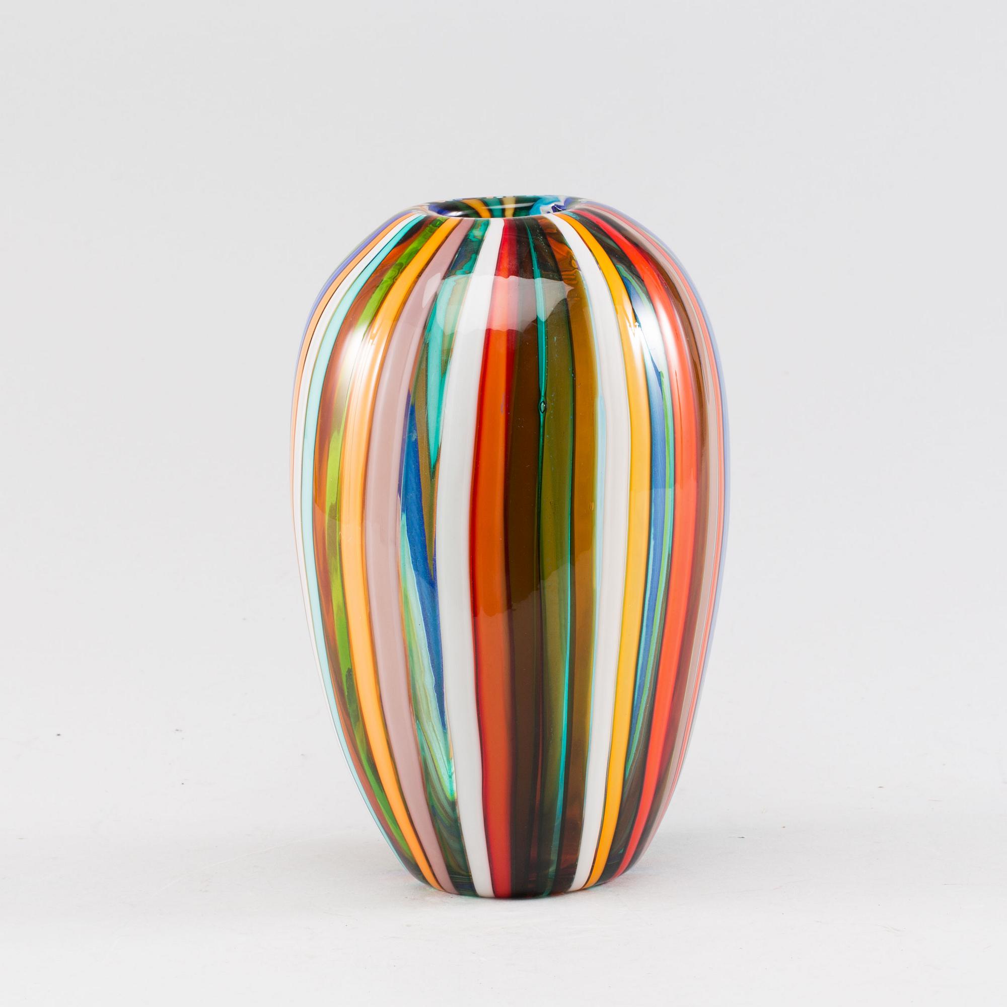 A Murano Cenedese glass vase.