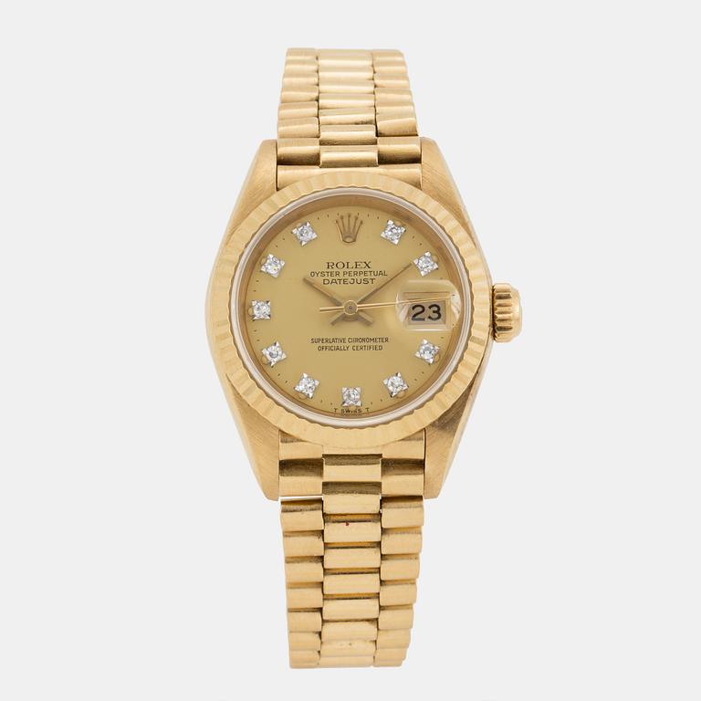 ROLEX, Oyster Perpetual, Datejust, wristwatch, 26 mm.