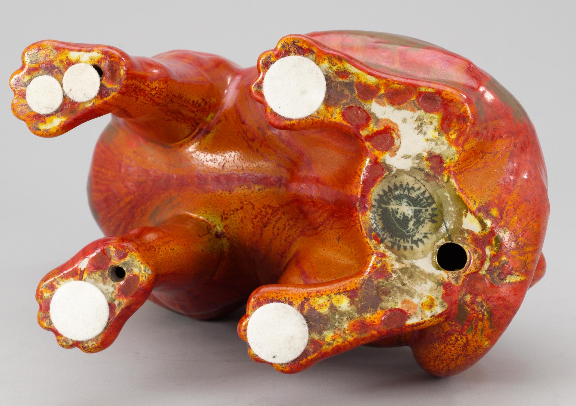 A Piero Fornasetti "Carlino" porcelain dog, Milan, Italy, 1950's.