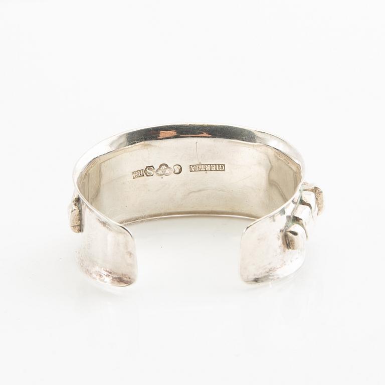 Armband, silver, Claes Giertta, Stockholm, 1967.
