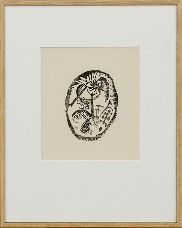 Wassily Kandinsky, litografi, ur Derrière le Miroir no 42 1951, specialutgåva om 15 ex.