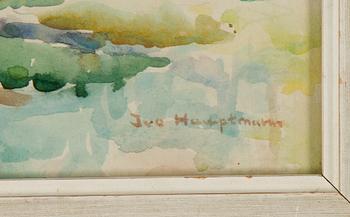 Ivo Hauptmann, watercolour, signed.