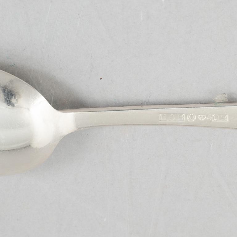 Jacob Ängman, a 100-piece silver flatware set, "Rosenholm", GAB, 1965-1990.