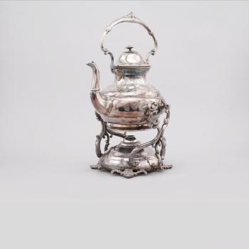 TEKÖK på RECHAUD, nysilver, nyrokoko, 1800-talets slut.