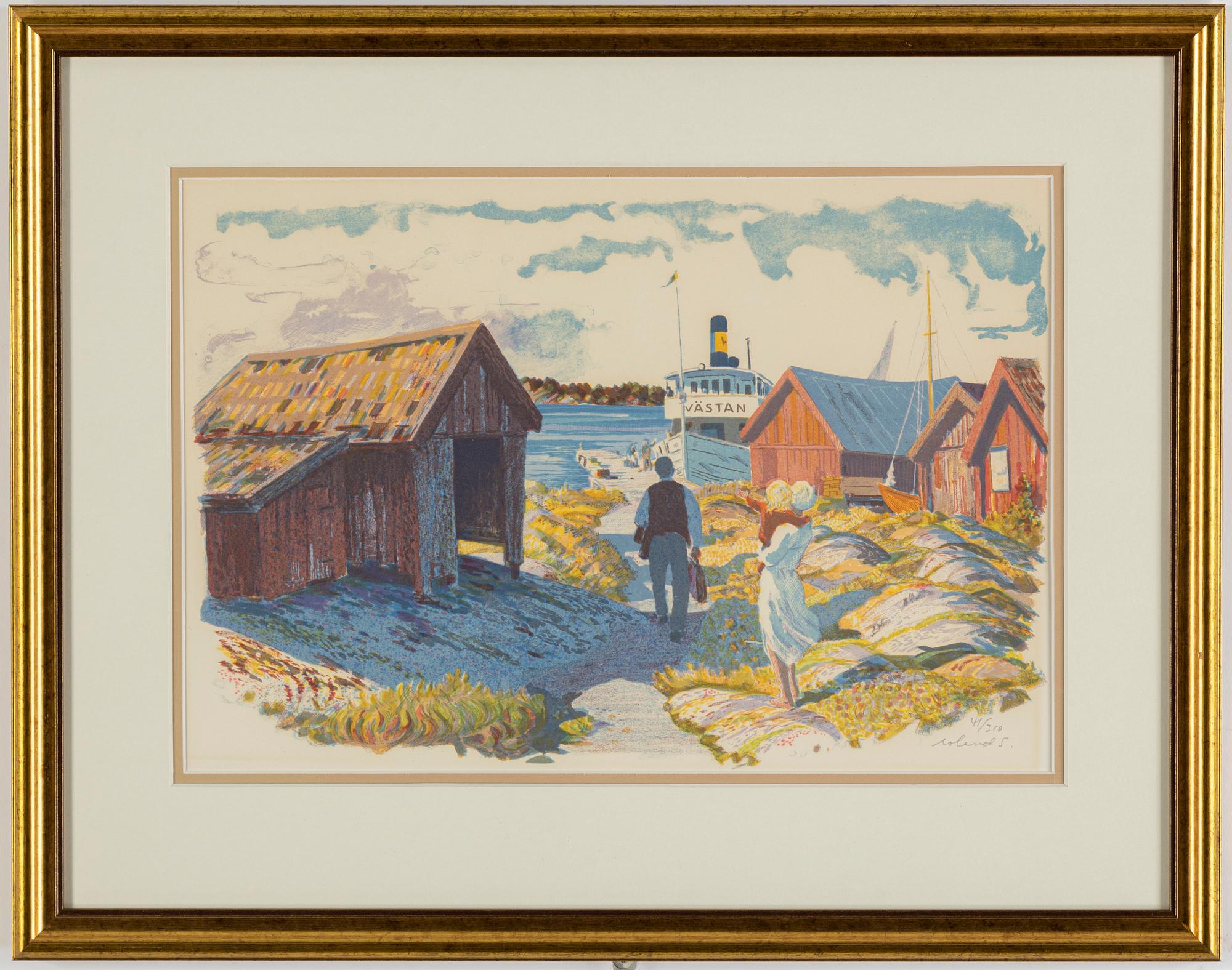 ROLAND SVENSSON, lithograph in colours, signed 41/360.
