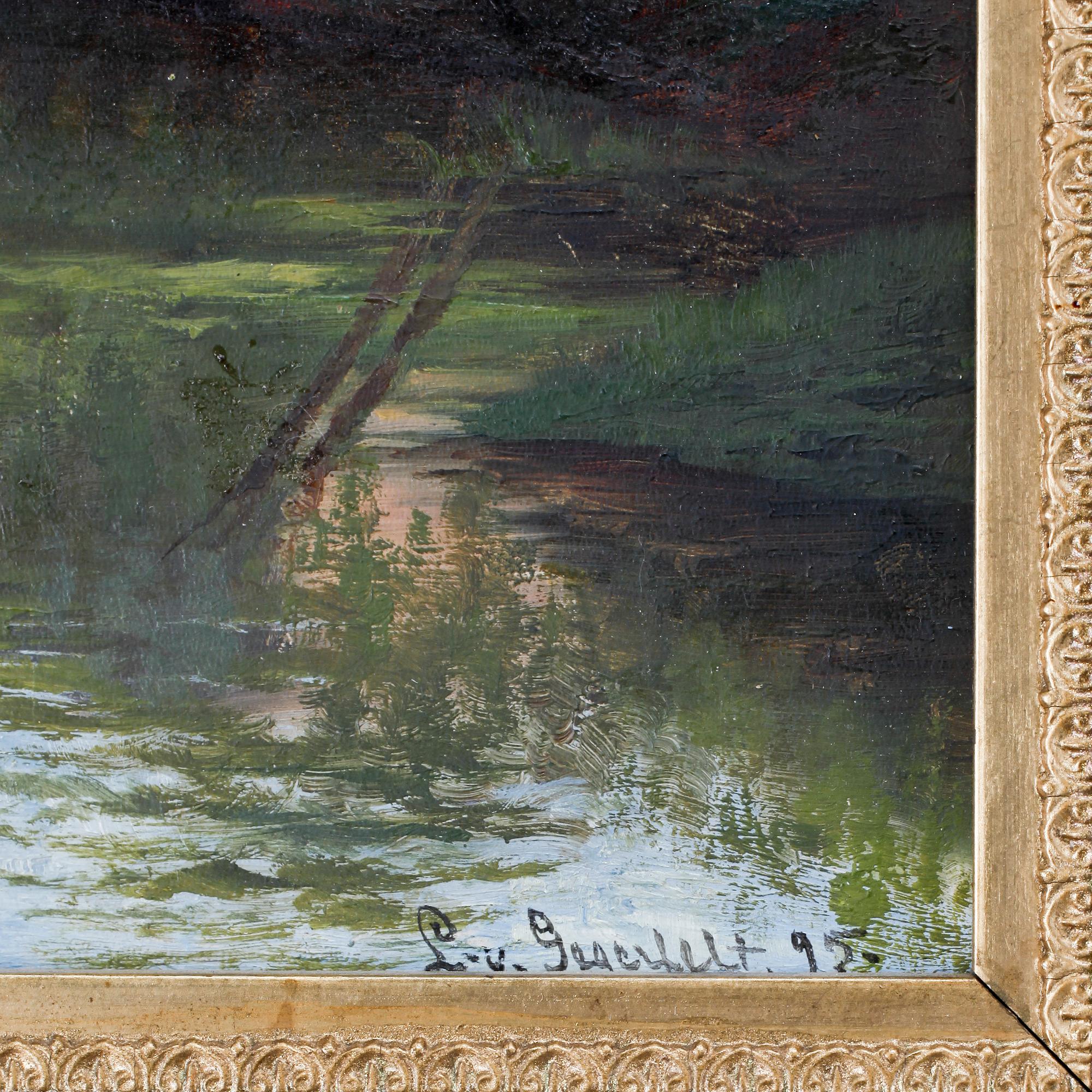 LOTTEN VON GEGERFELT, olja på pannå, 2 st. Sign.