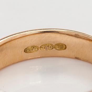 Ring, briljantslipade diamanter, 18K guld, Kultasepät Andreasen 2006.