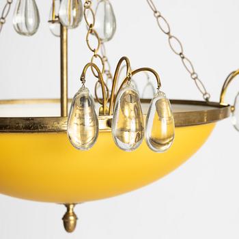 Bertil Brisborg, a ceiling lamp model 32072, Nordiska Kompaniet, 1940s.